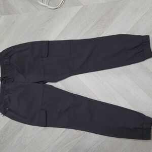 Stone Falcon Cargo Charcoal Jogger Pants, Slim Fit, Medium